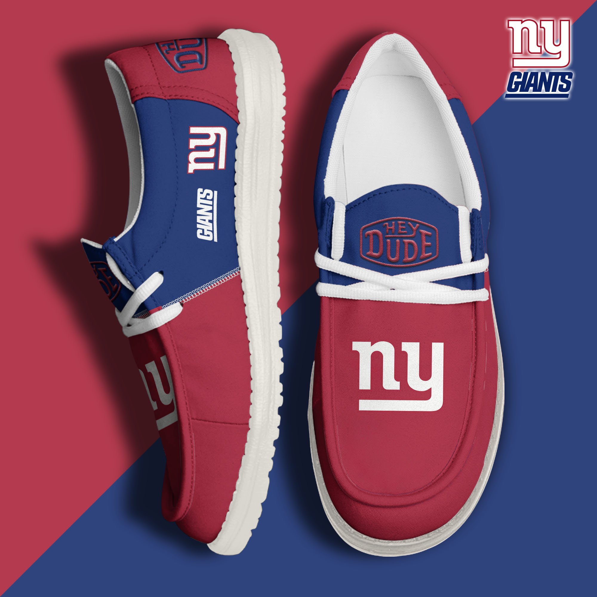 New York Giants Hey Dude Shoes Custom Your Name 2024 version, Sport Shoes For Fan, Fan Gifts EHIVM-60931