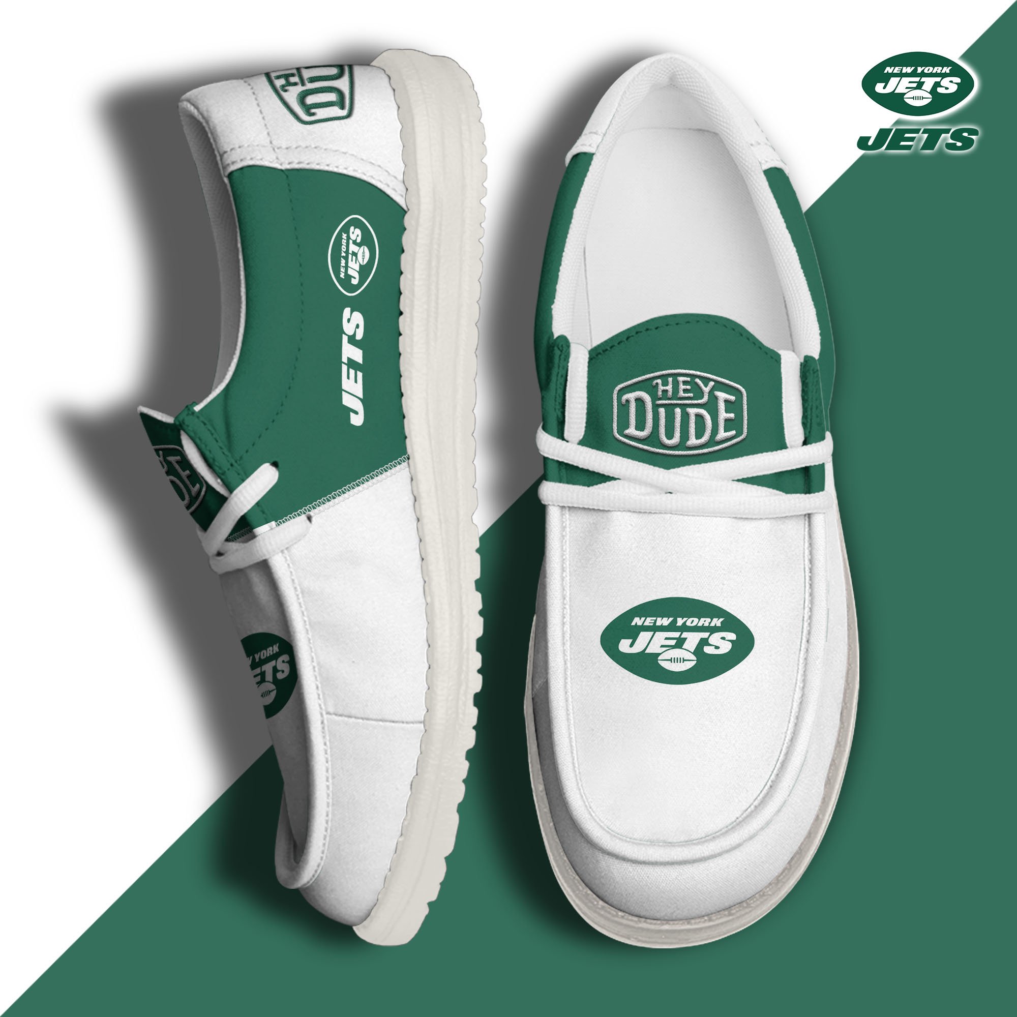 New York Jets Hey Dude Shoes Custom Your Name 2024 version, Sport Shoes For Fan, Fan Gifts EHIVM-60931