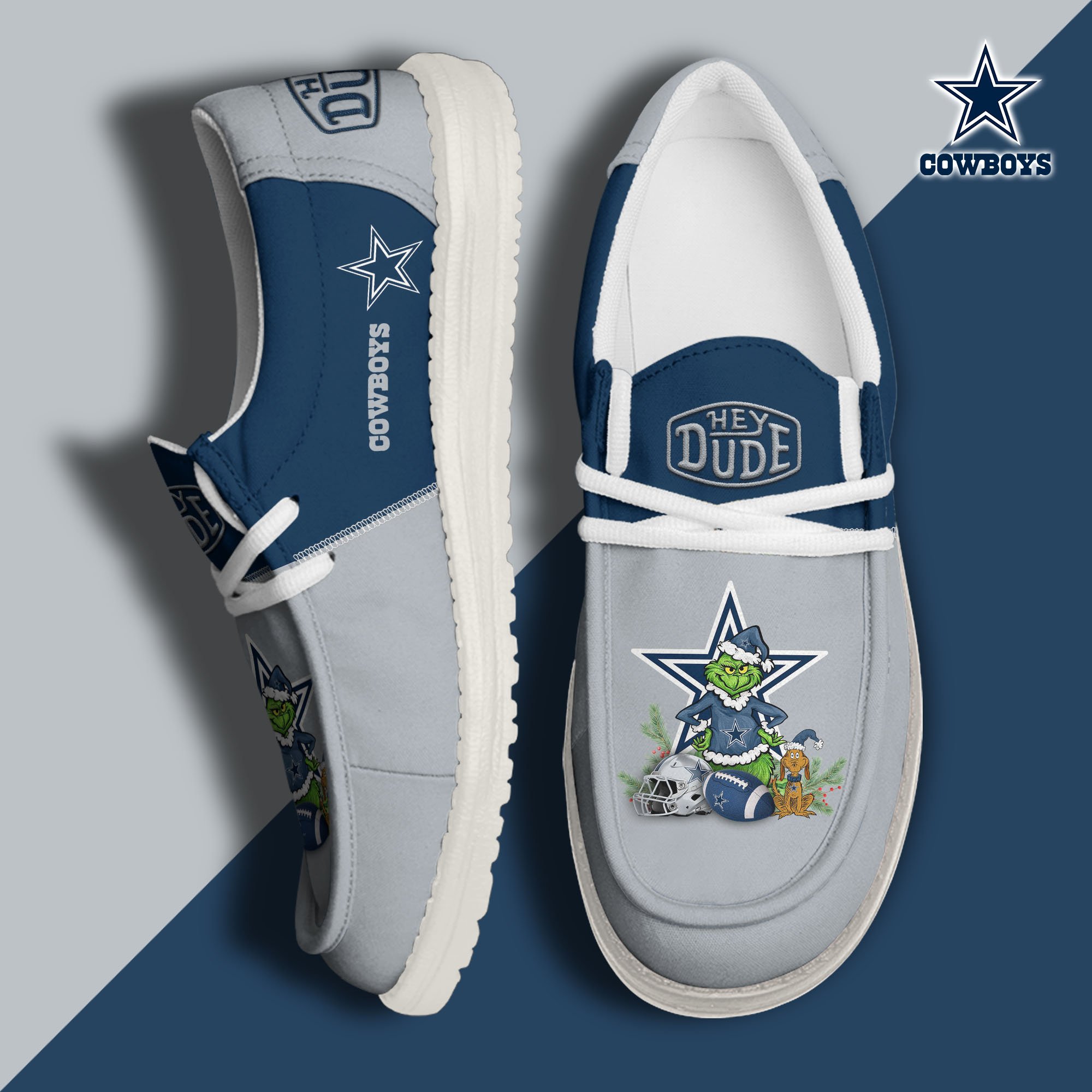 Dallas Cowboys Football Hey Dude Canvas Loafer Shoes Custom Your Name  2024 version, Sport Shoes For Fan, Fan Gifts EHIVM-61182