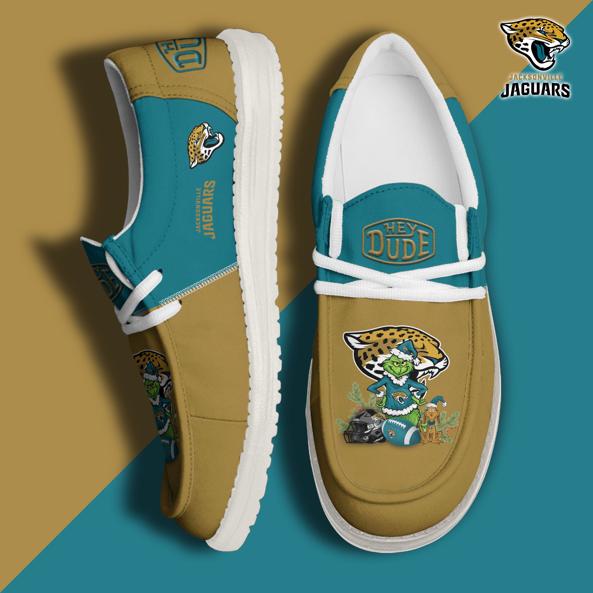 Jacksonville Jaguars Football Hey Dude Canvas Loafer Shoes Custom Your Name  2024 version, Sport Shoes For Fan, Fan Gifts EHIVM-61182