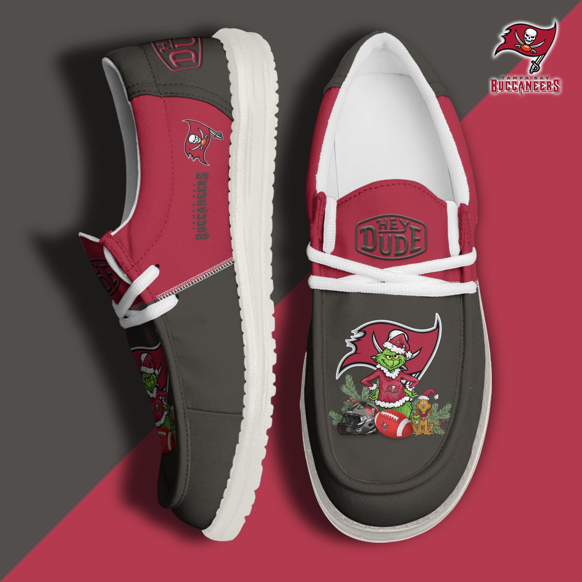 Tampa Bay Buccaneers Football Hey Dude Canvas Loafer Shoes Custom Your Name  2024 version, Sport Shoes For Fan, Fan Gifts EHIVM-61182