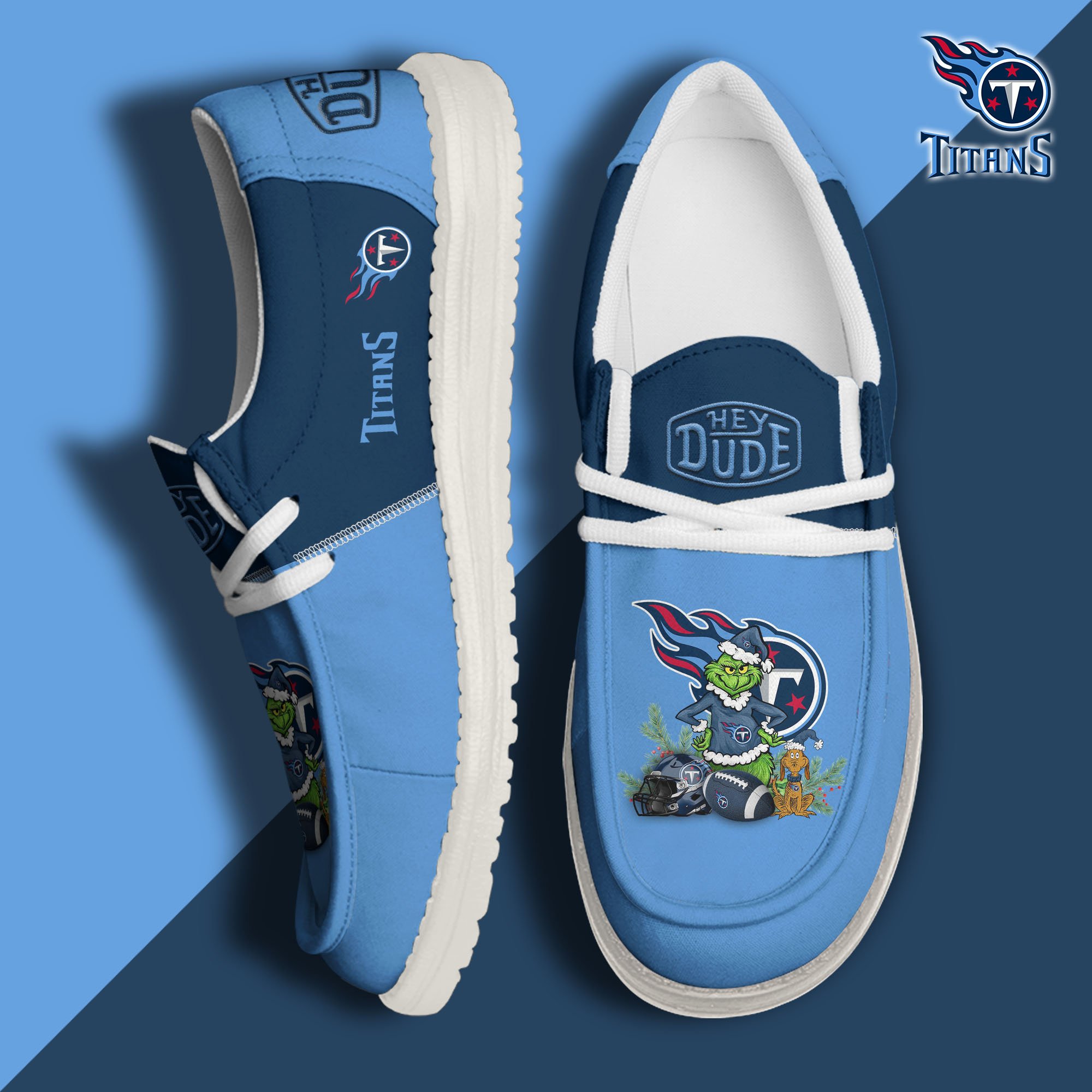 Tennessee Titans Football Hey Dude Canvas Loafer Shoes Custom Your Name  2024 version, Sport Shoes For Fan, Fan Gifts EHIVM-61182