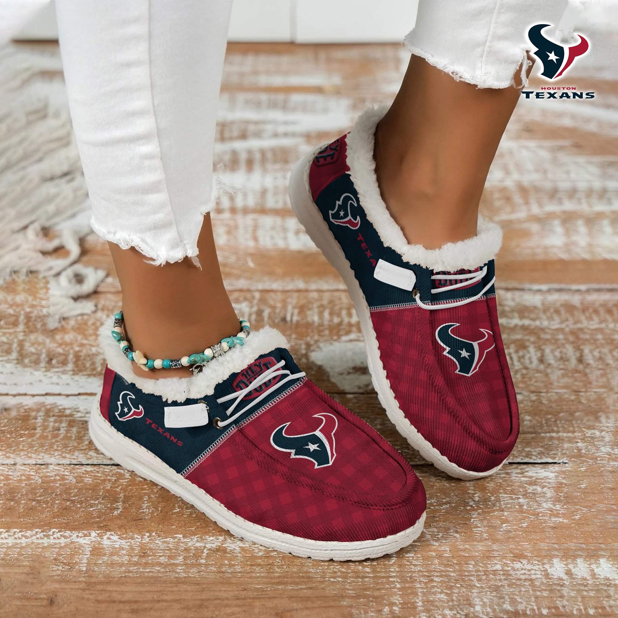 Houston Texans Football Hey Dude With Warm Fur Lining Shoes Custom Your Name  2024 version, Sport Shoes For Fan, Fan Gifts EHIVM-61635