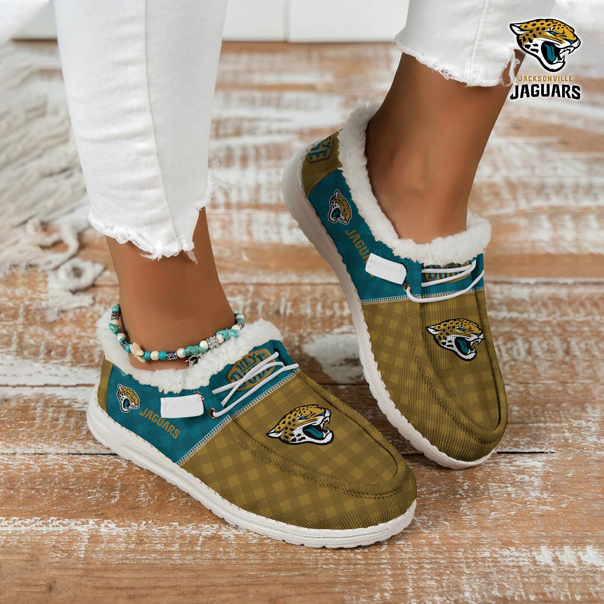 Jacksonville Jaguars Football Hey Dude With Warm Fur Lining Shoes Custom Your Name  2024 version, Sport Shoes For Fan, Fan Gifts EHIVM-61635