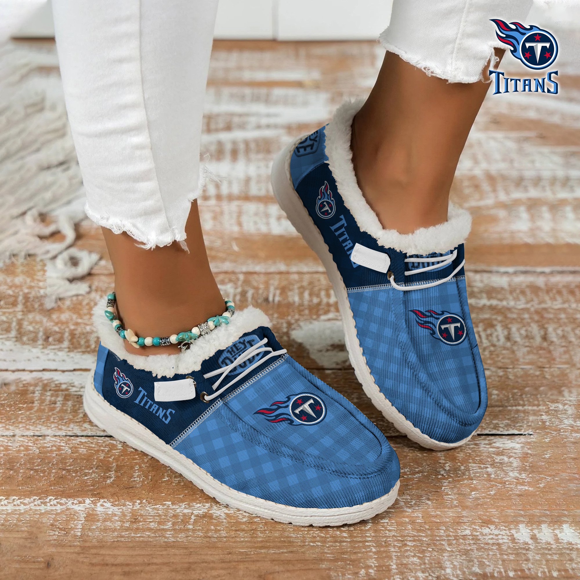 Tennessee Titans Football Hey Dude With Warm Fur Lining Shoes Custom Your Name  2024 version, Sport Shoes For Fan, Fan Gifts EHIVM-61635