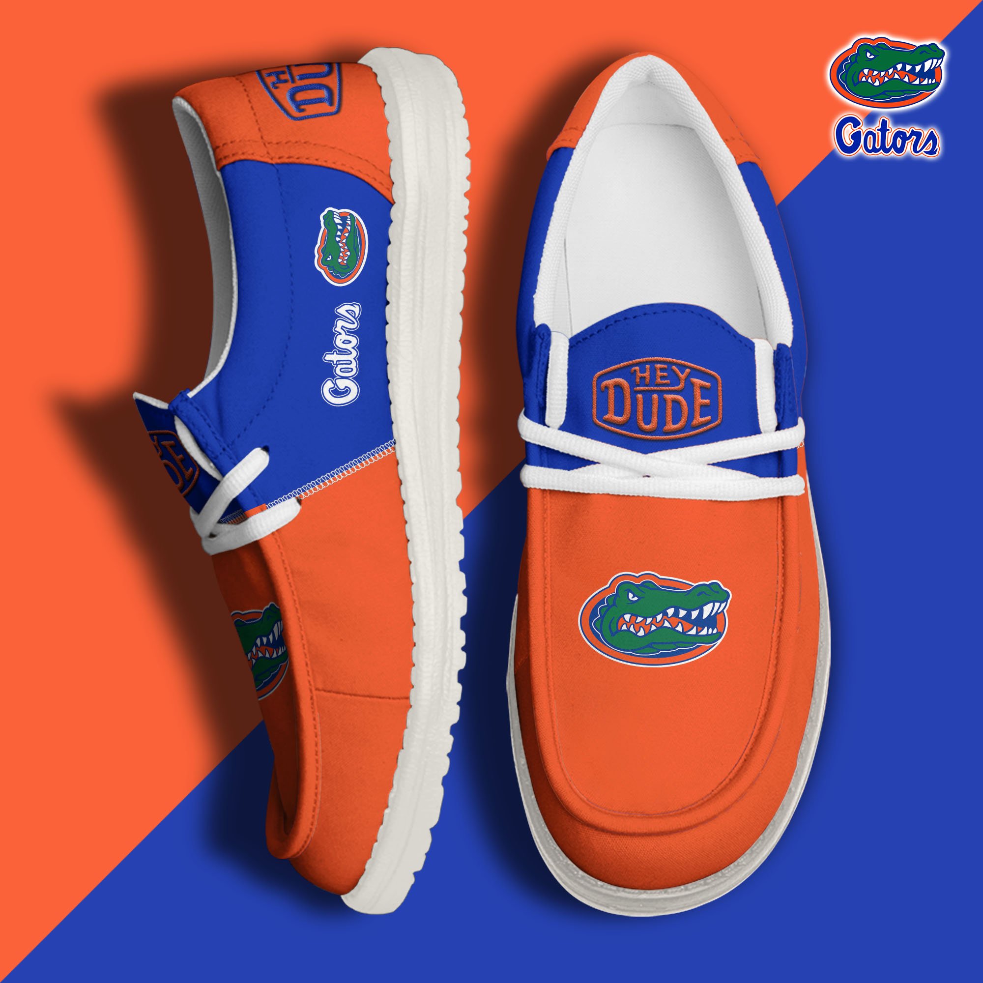 Florida Gators Football Hey Dude Canvas Loafer Shoes Custom Your Name 2024 version, Sport Shoes For Fan, Fan Gifts  EHIVM-60966