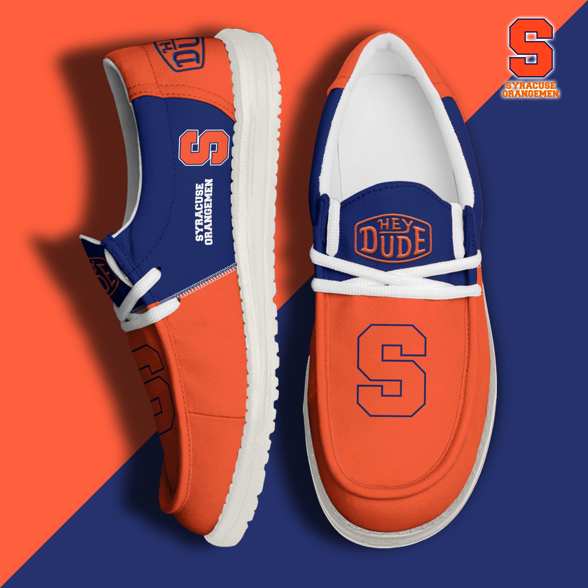 Syracuse Orange Football Hey Dude Canvas Loafer Shoes Custom Your Name 2024 version, Sport Shoes For Fan, Fan Gifts  EHIVM-60966