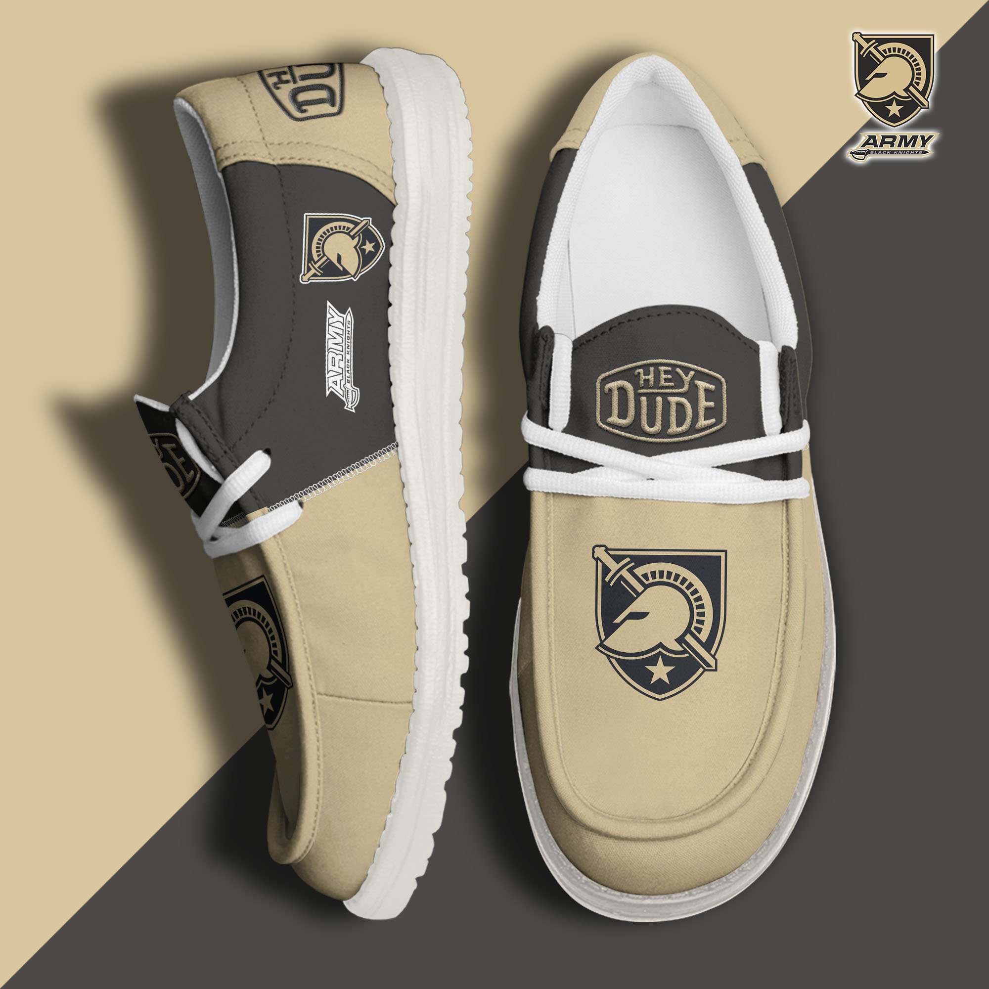 Army Black Knights Football Hey Dude Canvas Loafer Shoes Custom Your Name 2024 version, Sport Shoes For Fan, Fan Gifts  EHIVM-60966