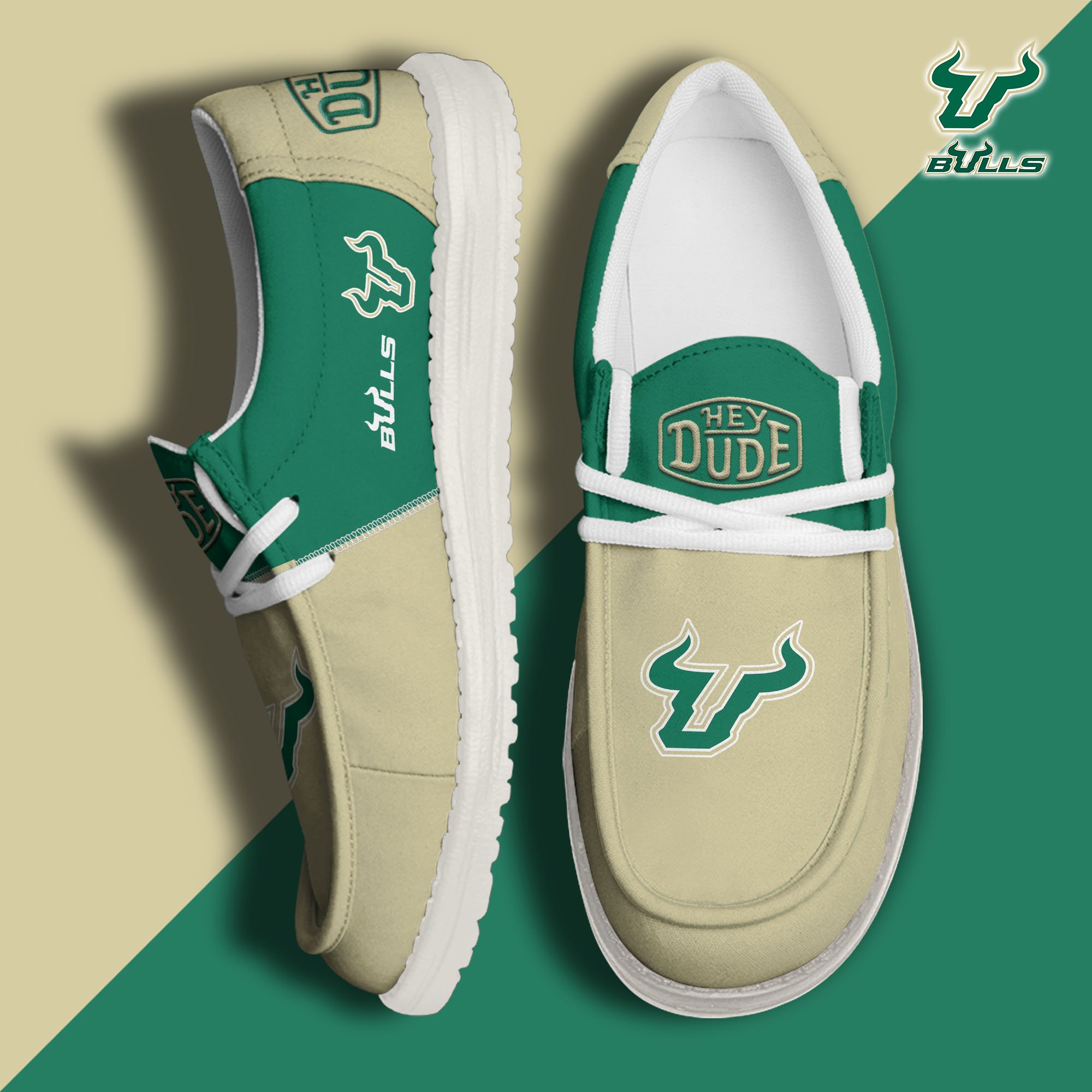 South Florida Bulls Football Hey Dude Canvas Loafer Shoes Custom Your Name 2024 version, Sport Shoes For Fan, Fan Gifts  EHIVM-60966