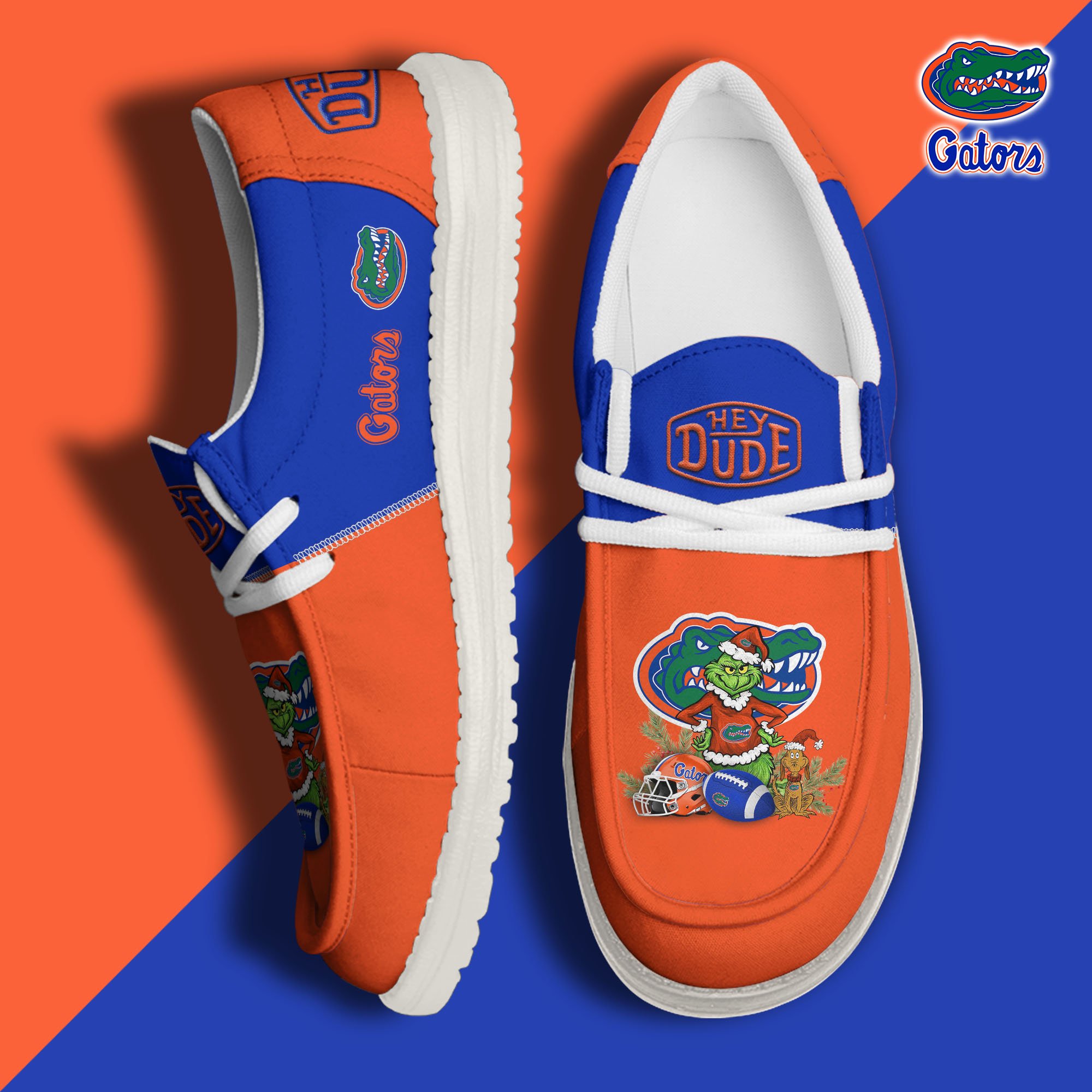 Florida Gators Football Hey Dude Canvas Loafer Shoes Custom Your Name 2024 version, Sport Shoes For Fan, Fan Gifts EHIVM-61211