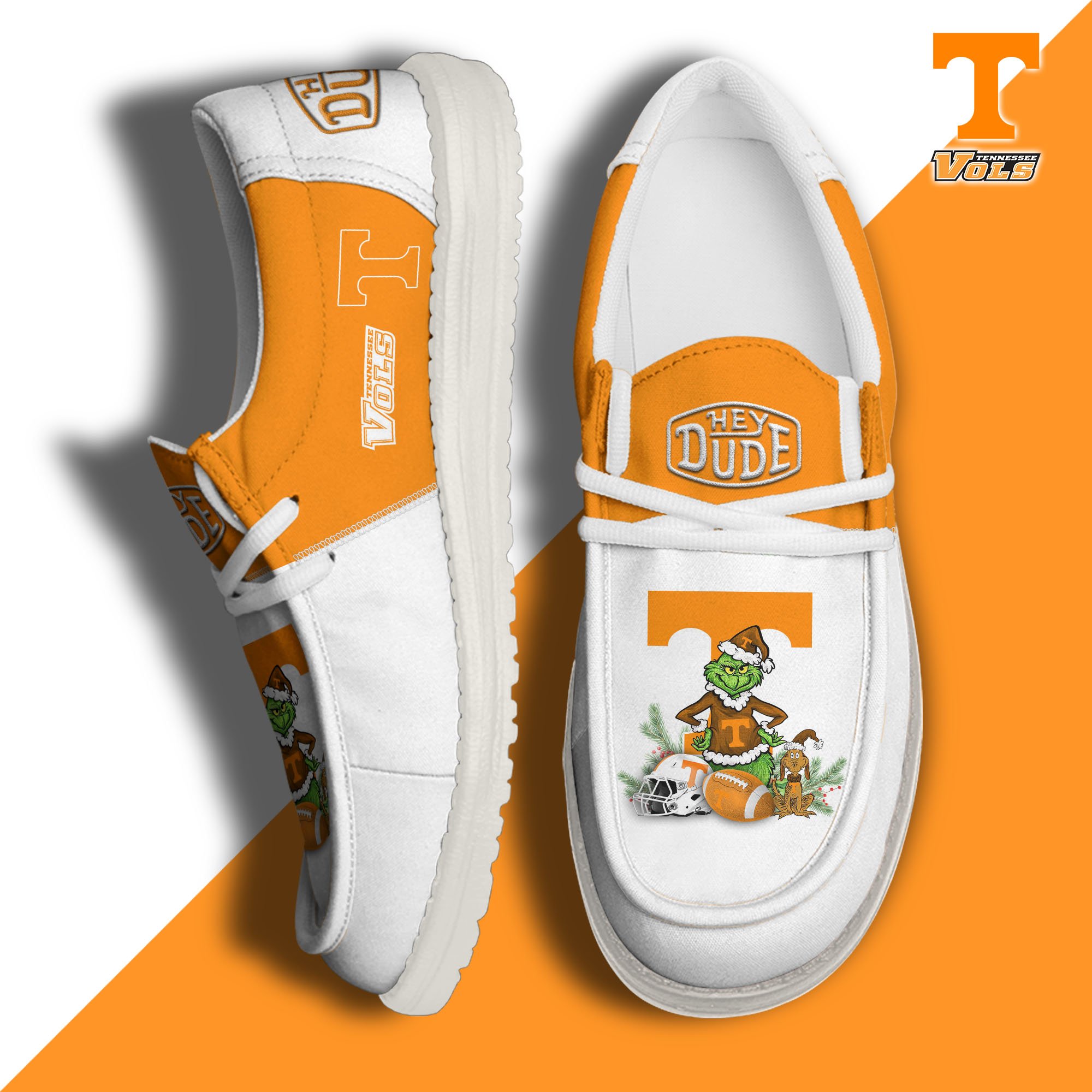 Tennessee Volunteers Football Hey Dude Canvas Loafer Shoes Custom Your Name 2024 version, Sport Shoes For Fan, Fan Gifts EHIVM-61211