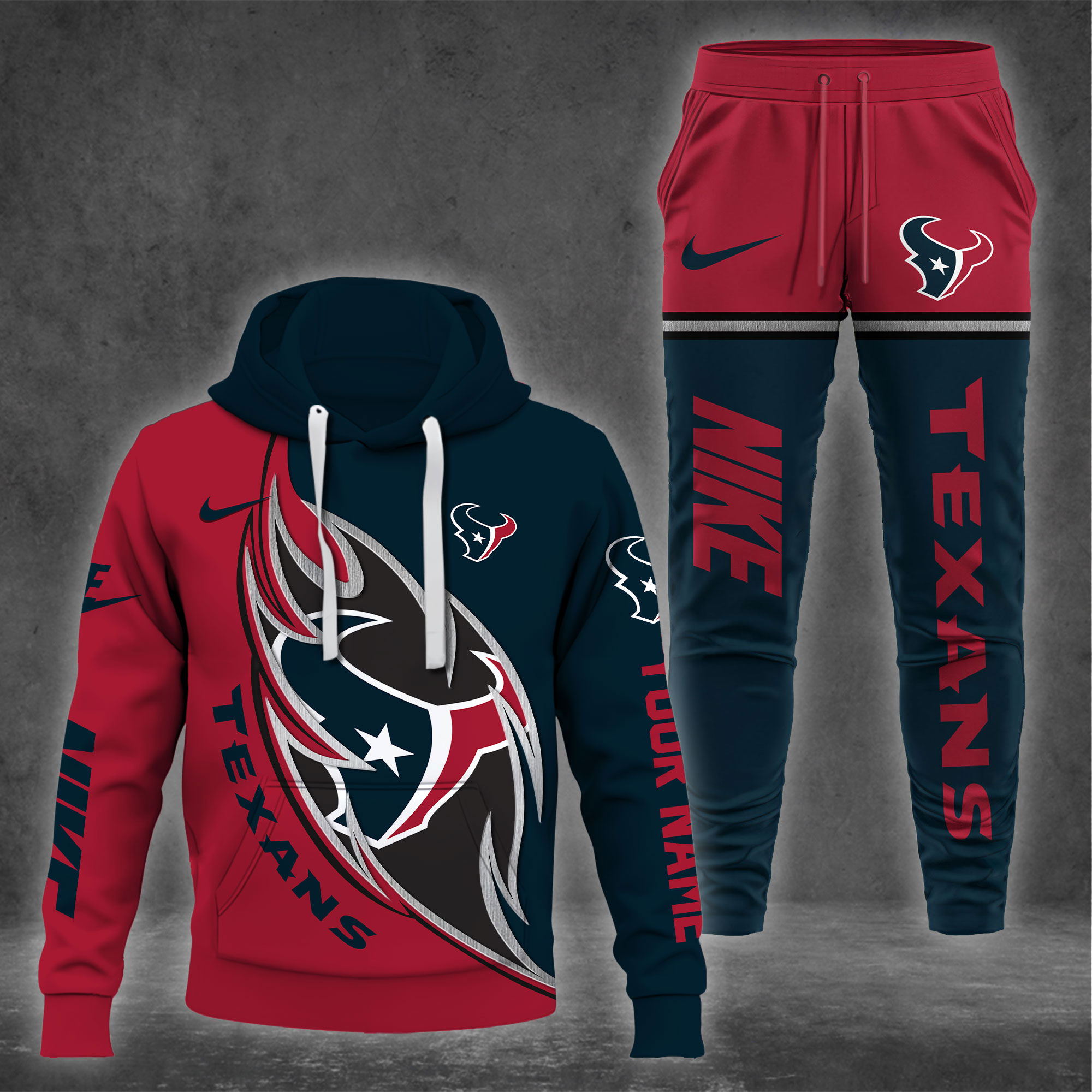 Houston Texans Hoodie And Sweatpants Custom Your name 2024 Versions , Sport Hoodie And Sweatpants, Sport Gifts For Fan EHIVM-62743