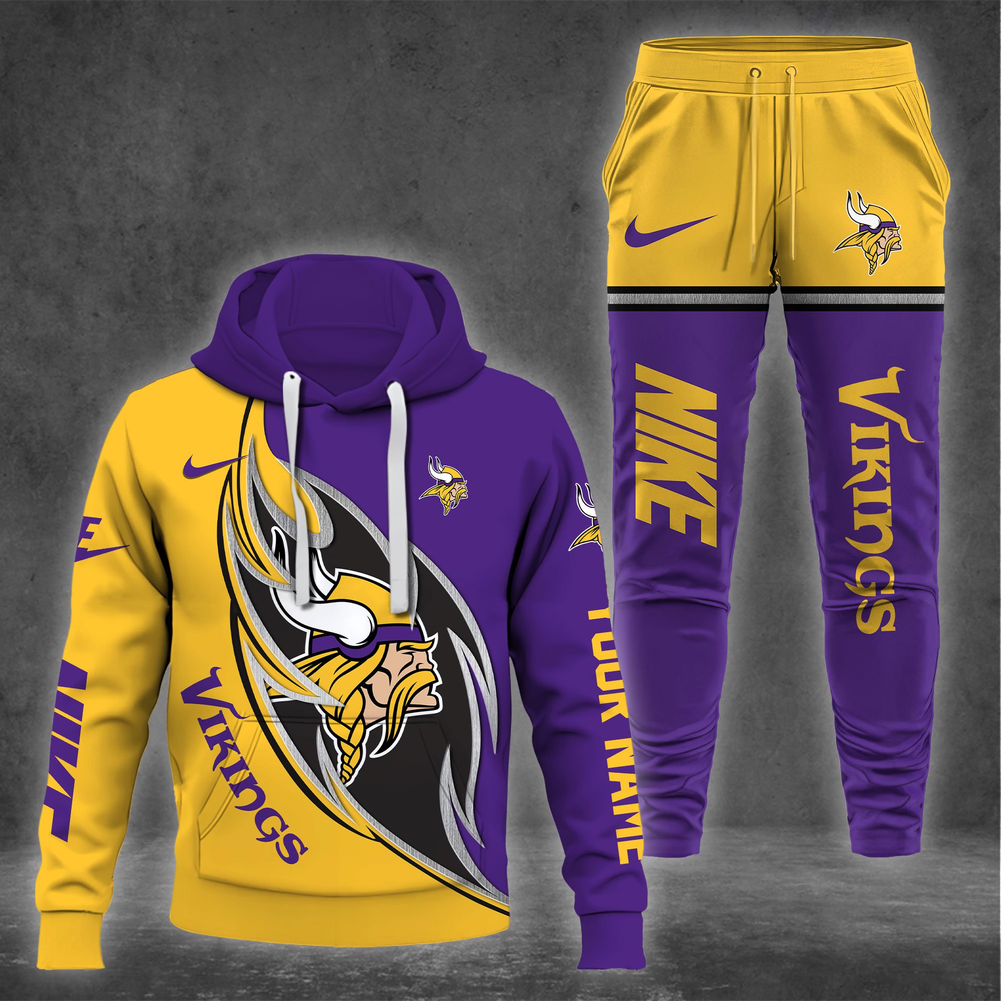 Minnesota Vikings Hoodie And Sweatpants Custom Your name 2024 Versions , Sport Hoodie And Sweatpants, Sport Gifts For Fan EHIVM-62743