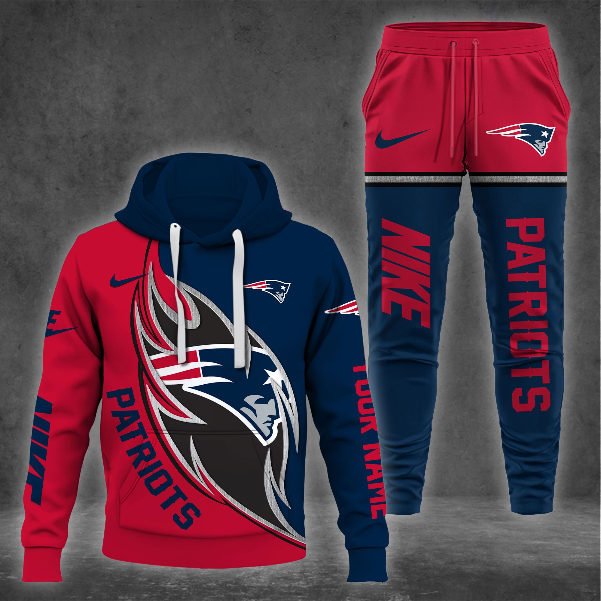 New England Patriots Hoodie And Sweatpants Custom Your name 2024 Versions , Sport Hoodie And Sweatpants, Sport Gifts For Fan EHIVM-62743