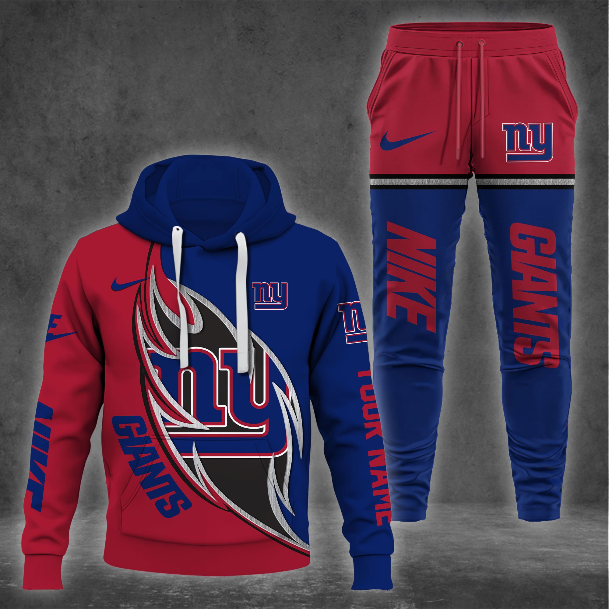 New York Giants Hoodie And Sweatpants Custom Your name 2024 Versions , Sport Hoodie And Sweatpants, Sport Gifts For Fan EHIVM-62743