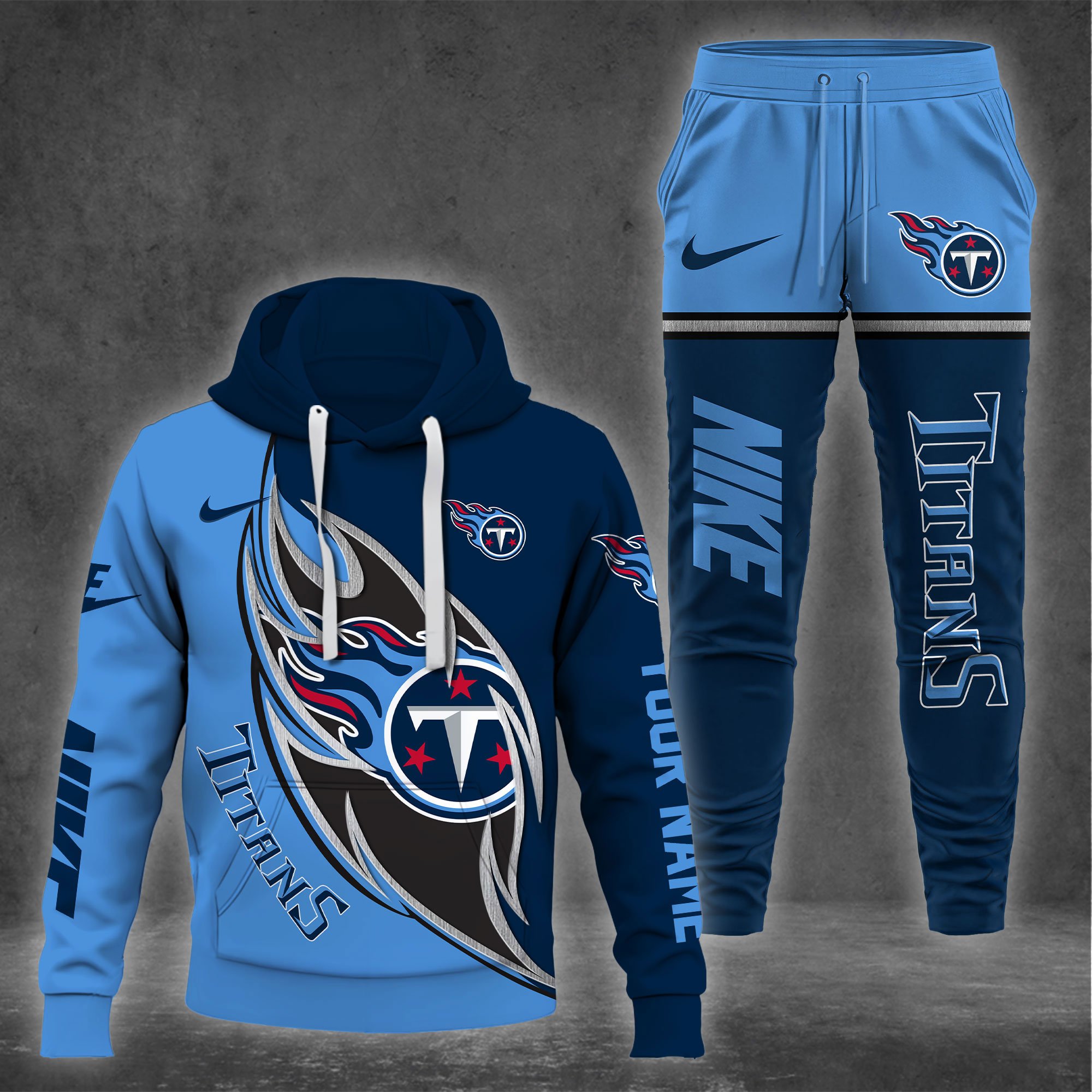 Tennessee Titans Hoodie And Sweatpants Custom Your name 2024 Versions , Sport Hoodie And Sweatpants, Sport Gifts For Fan EHIVM-62743