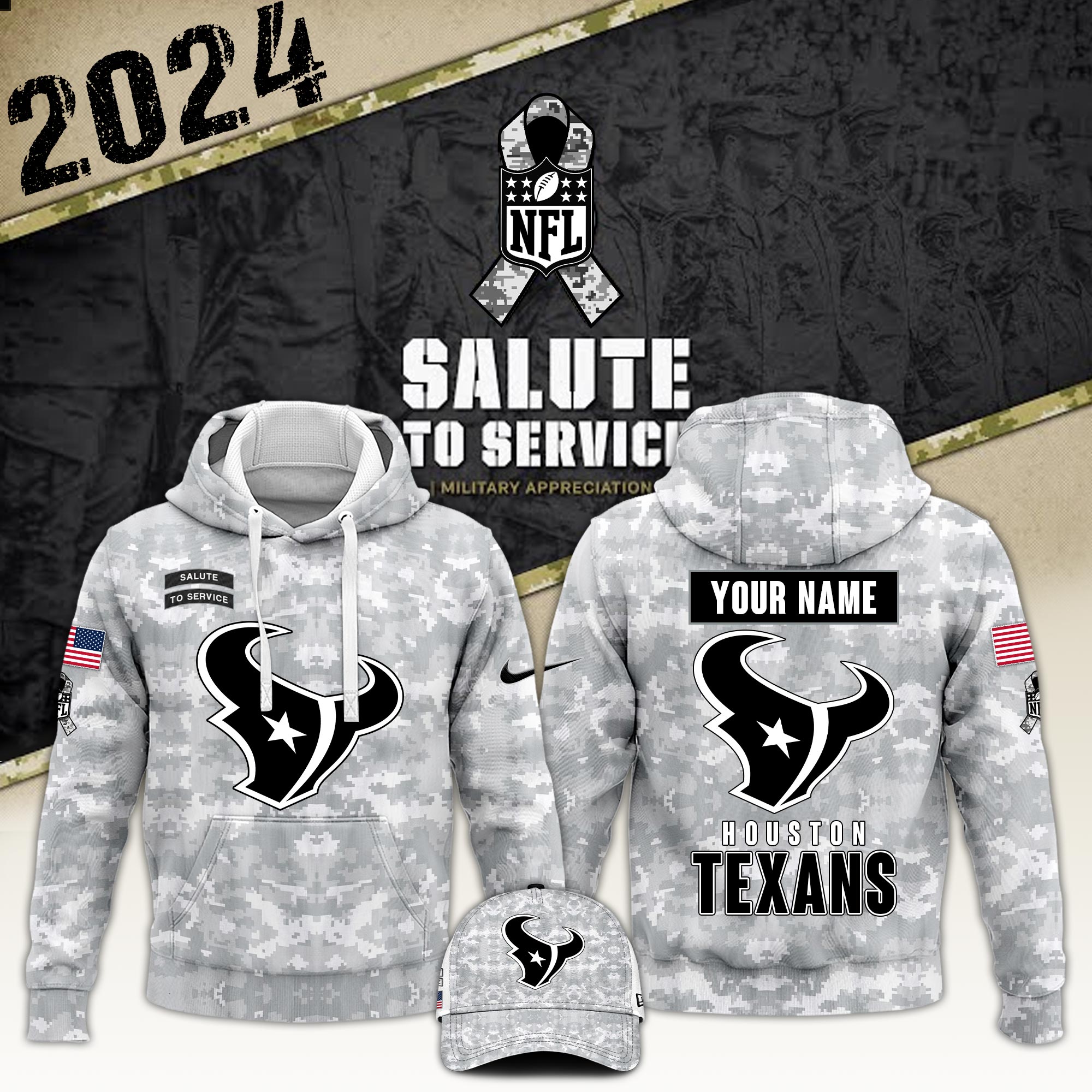 Houston Texans Hoodie And Sweatpants Custom Your Name 2024 Versions, Sport Hoodie And Sweatpants, Sport Gifts For Fan EHIVM-62767