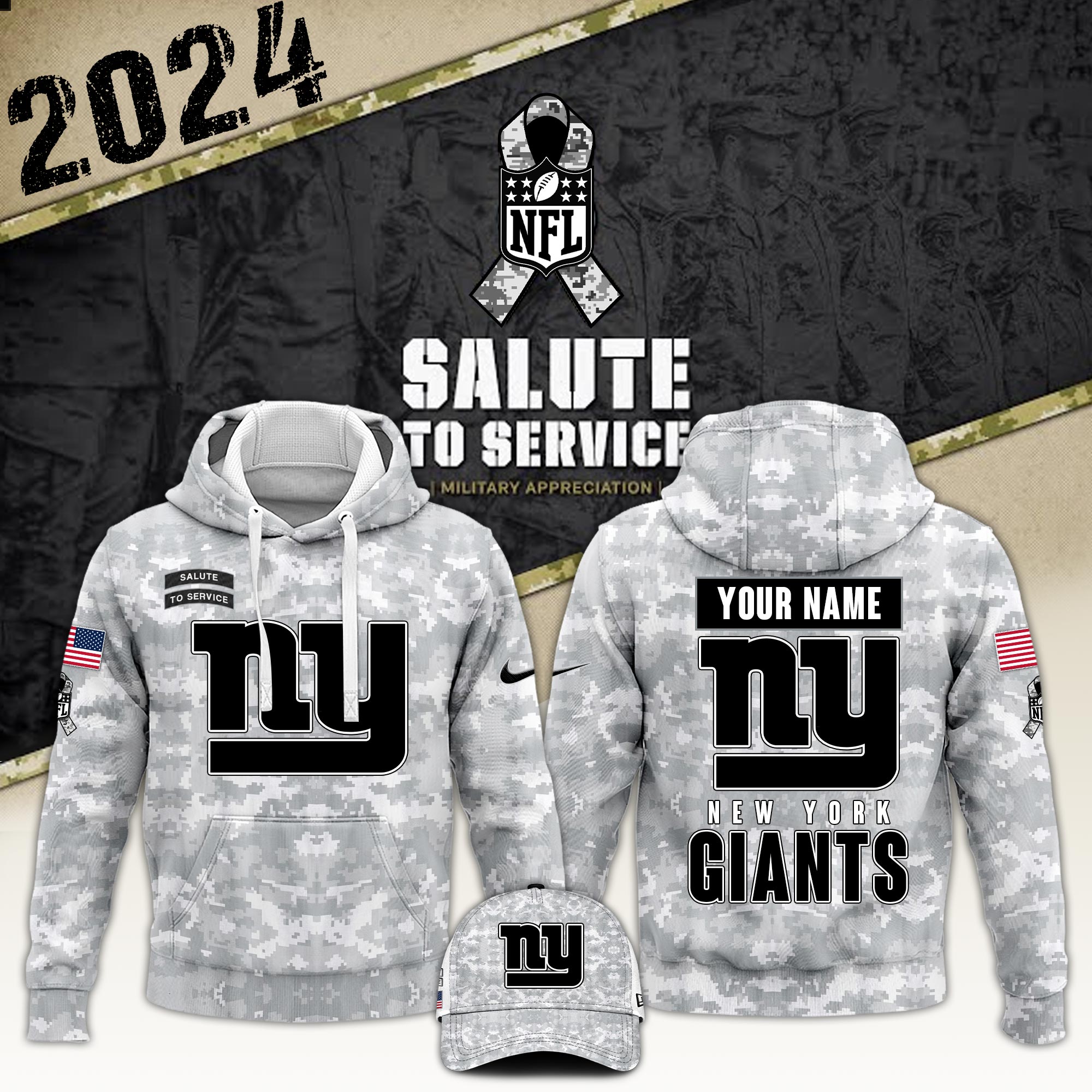 New York Giants Hoodie And Sweatpants Custom Your Name 2024 Versions, Sport Hoodie And Sweatpants, Sport Gifts For Fan EHIVM-62767